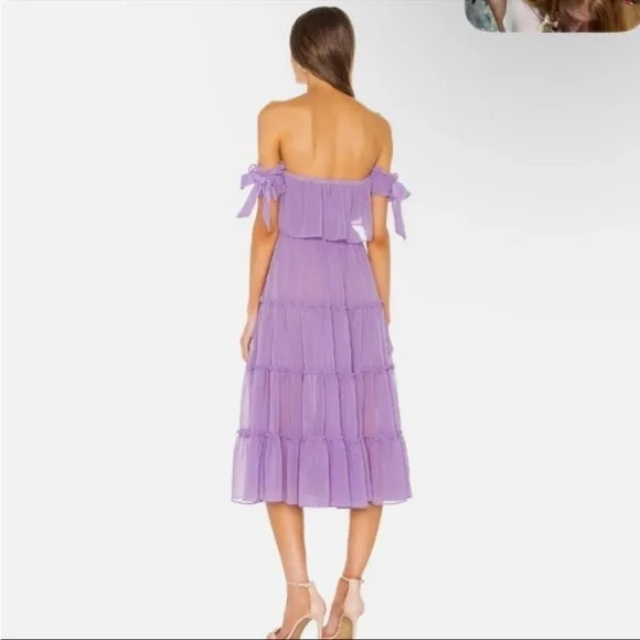 Misa LA off the shoulder midi dress size small - Picture 4 of 6